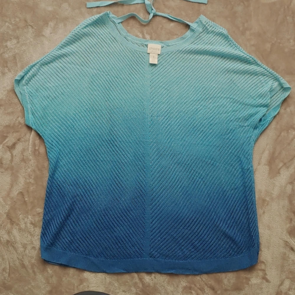 Size 1 Chico's Blouse with tie on back